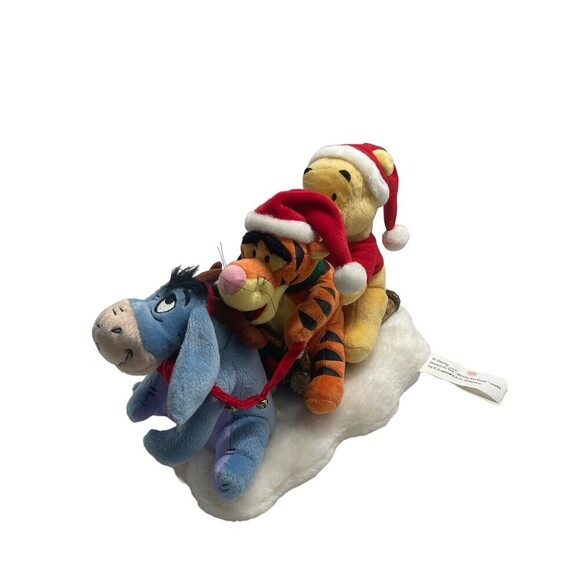 Gemmy Disney Winnie the Pooh, Tigger, & Eeyore Christmas Sleigh Music/Motion - Picture 1 of 16